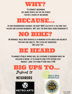 North Nashville Community Bike Ride